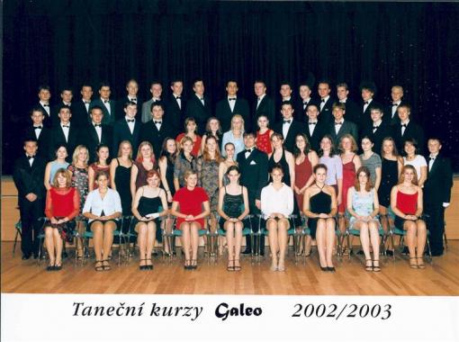 Taneční kurzy mládež 2002 - 2003
